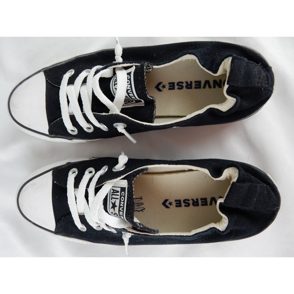 Converse Chuck Taylor All Star Shoreline Slip On Sneakers Black Womens - Picture 8 of 9